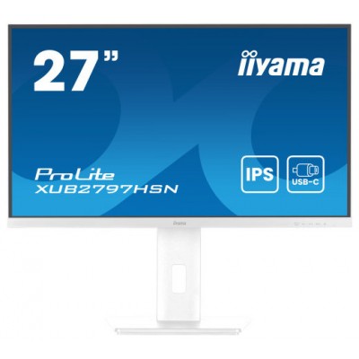 iiyama ProLite XUB2797HSN-W2 pantalla para PC 68,6 cm (27") 1920 x 1080 Pixeles Full HD LED Blanco (Espera 4 dias)